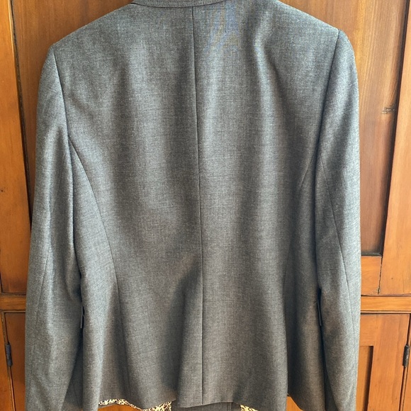 Blazer double breasted jacket by Tahari — deep grey, fully lined - Picture 4 of 8